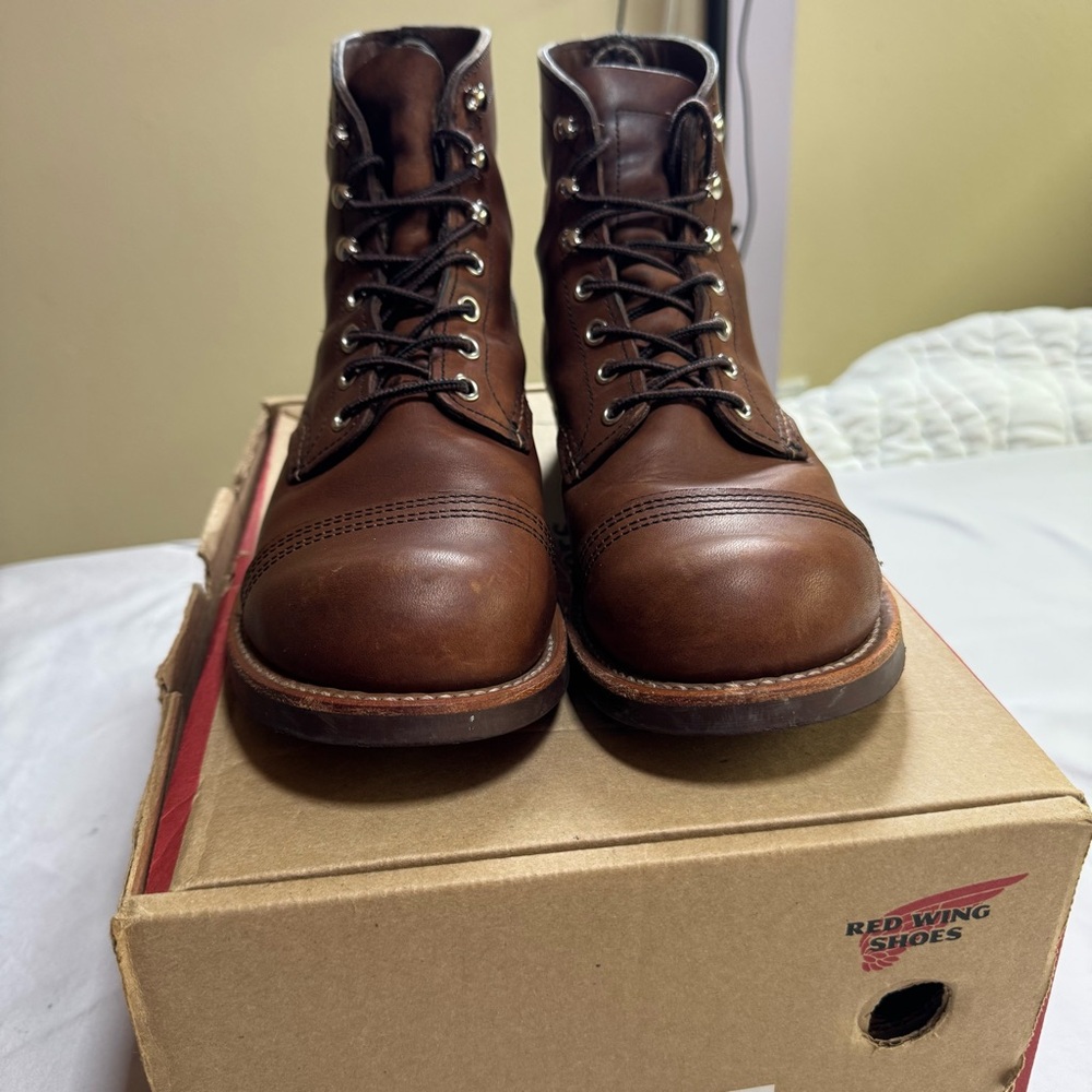 Red Wing Shoes Dark Brown Leather Boots